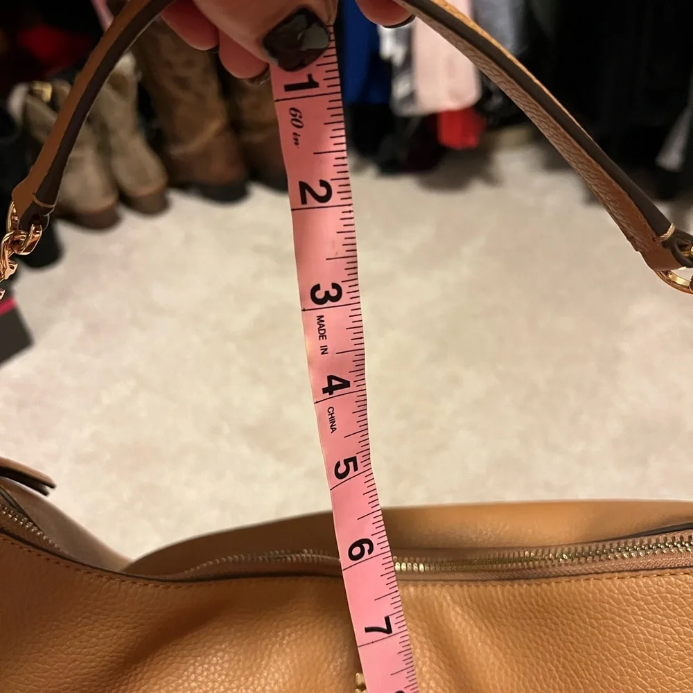 Tory Burch Pebbled Leather Hobo Tote - Picture 6 of 9